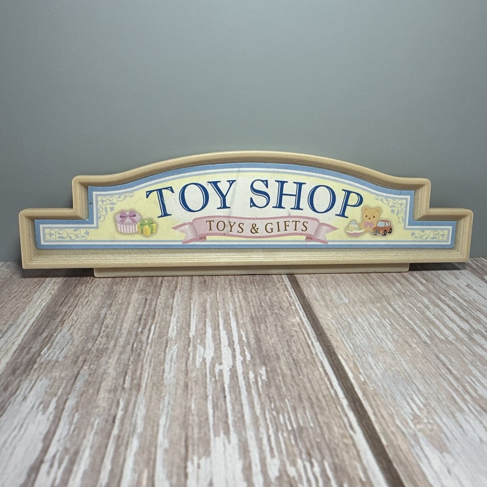 Authentic Epoch Calico Critters Toy Shop Toys & Gifts Replacement Building Sign